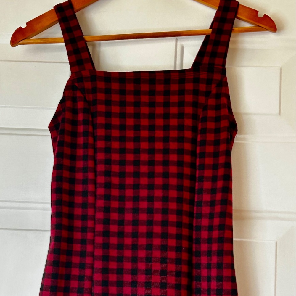 Good Luck Gem Checkered Dress *Size M